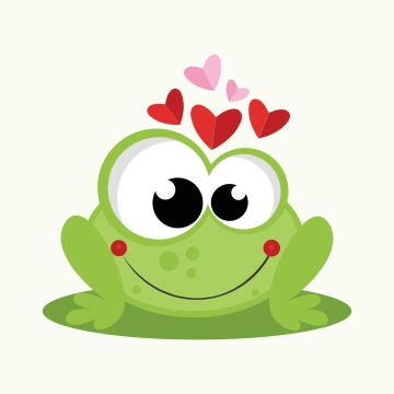 Free Frog Valentines Day Clip Art Templates to Edit Online