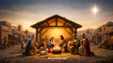 Free Epiphany Nativity Scene Background Template to Edit Online