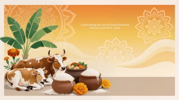 Free Pongal Animals Background Template to Edit Online