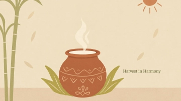 Free Minimalist Pongal Background Template to Edit Online