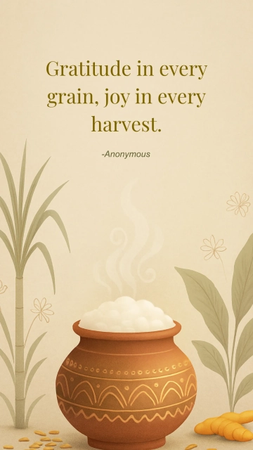 Free Elegant Pongal Quote Template to Edit Online