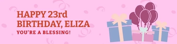 Free Etsy Birthday Banner Template to Edit Online