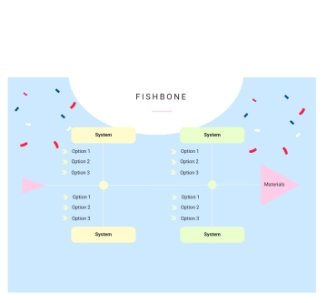 Free Pastel Colorful Business Fishbone to Edit Online