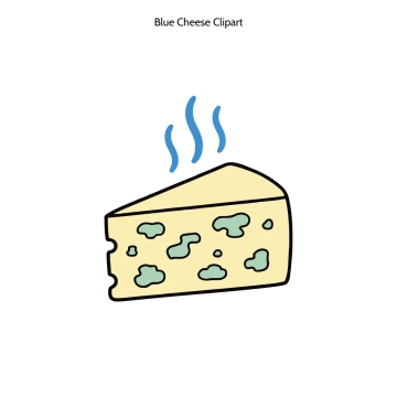 Free Blue Cheese Vector Clipart (PNG, SVG) to Edit Online
