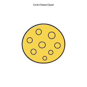 Free Circle Cheese Vector Clipart (PNG, SVG) to Edit Online