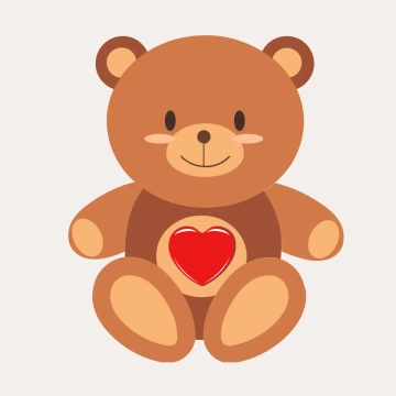 Free Teddy Bear Valentines Day Clip Art Templates to Edit Online