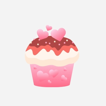 Free Cup Cake Valentines Day Clip Art Templates to Edit Online