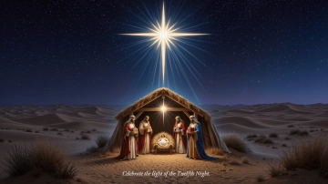 Free Epiphany Twelfth Night Background Template to Edit Online