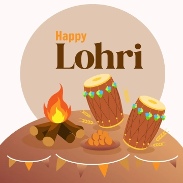 Free Vector Lohri Clip Art Templates to Edit Online