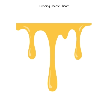 Free Dripping Cheese Vector Clipart (PNG, SVG) to Edit Online