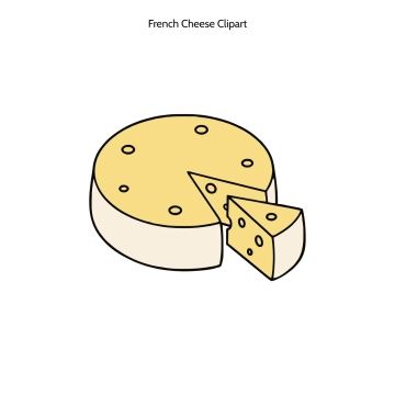 Free French Cheese Vector Clipart (PNG, SVG) to Edit Online