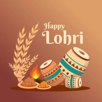 Free Lohri Element Clip Art Templates to Edit Online
