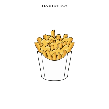 Free Cheese Fries Vector Clipart (PNG, SVG) to Edit Online
