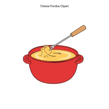 Free Cheese Fondue Vector Clipart (PNG, SVG) to Edit Online