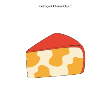 Free Colby Jack Cheese Vector Clipart (PNG, SVG) to Edit Online