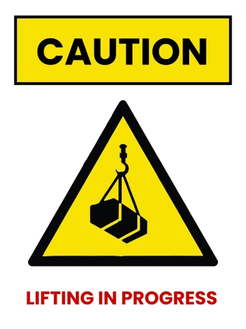 Free Construction Lifting  Sign Template to Edit Online