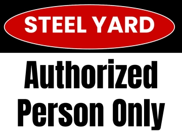 Free Construction Steel Yard Sign Template to Edit Online