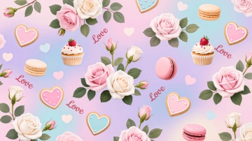 Free Pink Valentines Day Background Template to Edit Online