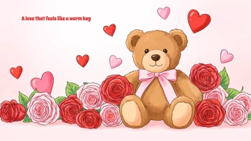 Free Valentines Day Cute Background Template to Edit Online