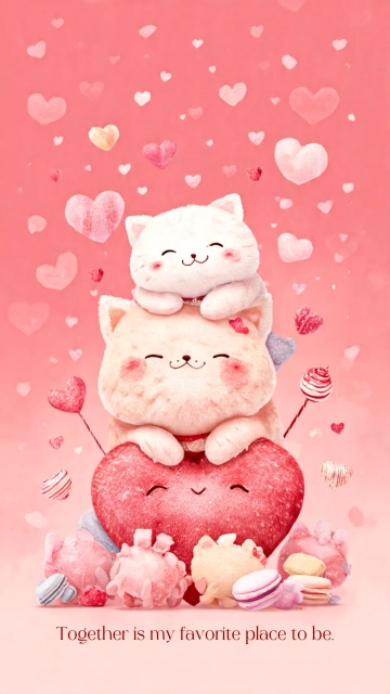 Free Cute Valentines Day Wallpaper Template to Edit Online