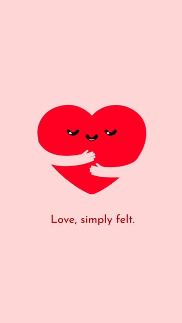 Free Minimalist Valentines Day Wallpaper Template to Edit Online