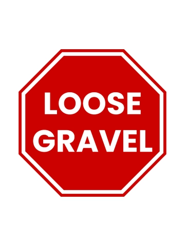 Free Loose Gravel Construction Sign Template to Edit Online