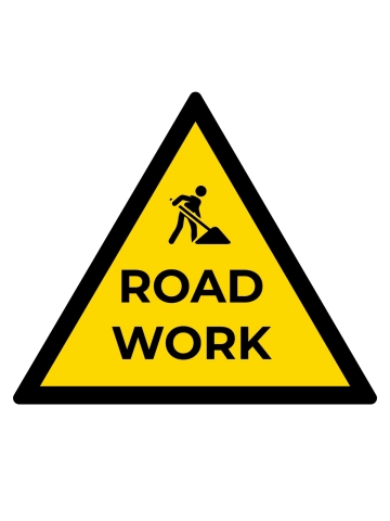 Free Road Work Construction Sign Template to Edit Online