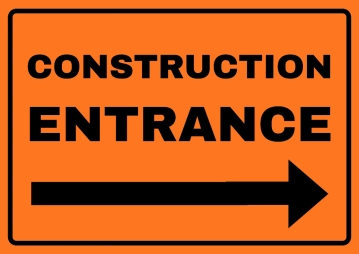Free Construction Entrance Sign Template to Edit Online