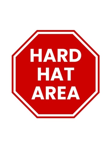 Free Hard Hat Area Construction Sign Template to Edit Online