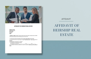 Affidavit of Heirship Real Estate Template Affidavit of Heirship Real Estate Template