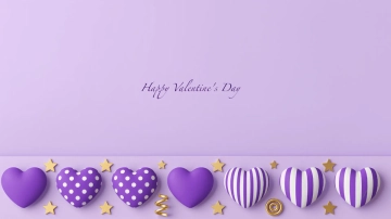 Free Purple Valentines Day Background Template to Edit Online
