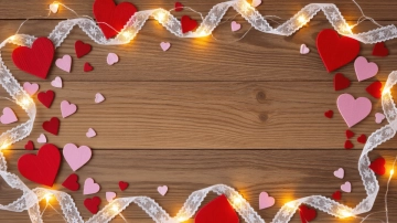Free Valentines Day Wood Background Template to Edit Online
