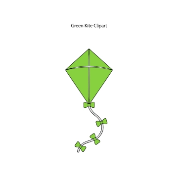 Free Green Kite Vector Clipart (PNG, SVG) to Edit Online