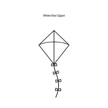 Free White Kite Vector Clipart (PNG, SVG) to Edit Online
