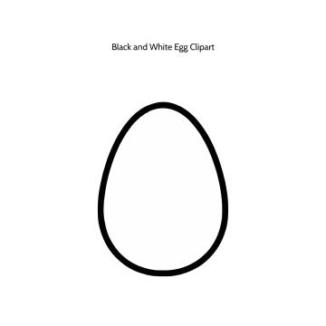 Free Black and White Egg Vector Clipart (PNG, SVG) to Edit Online