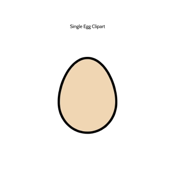Free Single Egg Vector Clipart (PNG, SVG) to Edit Online
