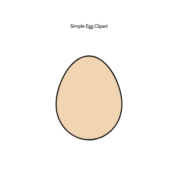 Free Simple Egg Vector Clipart (PNG, SVG) to Edit Online