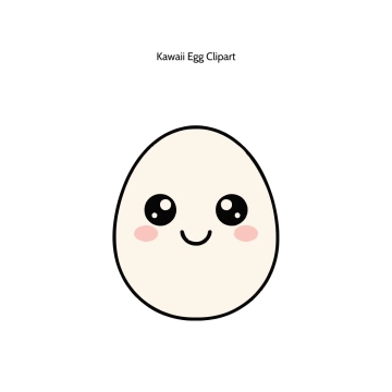 Free Kawaii Egg Vector Clipart (PNG, SVG) to Edit Online