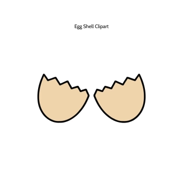 Free Egg Shell Vector Clipart (PNG, SVG) to Edit Online