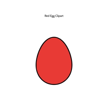 Free Red Egg Vector Clipart (PNG, SVG) to Edit Online