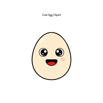 Free Cute Egg Vector Clipart (PNG, SVG) to Edit Online