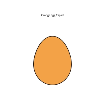Free Orange Egg Vector Clipart (PNG, SVG) to Edit Online