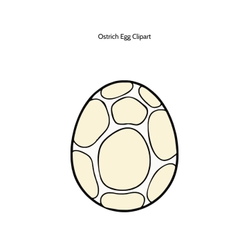 Free Ostrich Egg Vector Clipart (PNG, SVG) to Edit Online