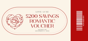 Free Elegant Valentines Day Voucher Template to Edit Online