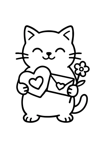 Free Sweet Valentines Day Drawing Template to Edit Online