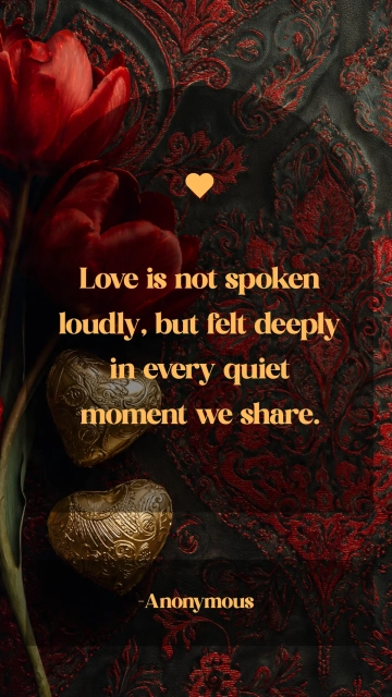 Free Elegant Valentines Day Quote Template to Edit Online