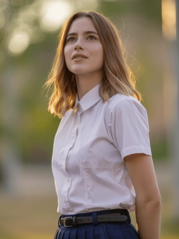 Free Female College Student Portrait to Edit Online