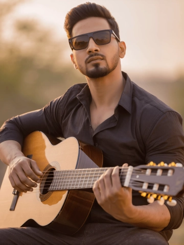 Free Musician Portrait to Edit Online