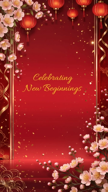 Free Red Tet Wallpaper Template to Edit Online