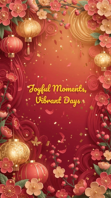 Free Creative Tet Wallpaper Template to Edit Online